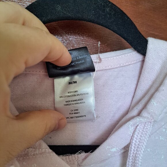 The Beatles Pink Washed Sleeveless Cropped Hoodie | Size M - Picture 3 of 8